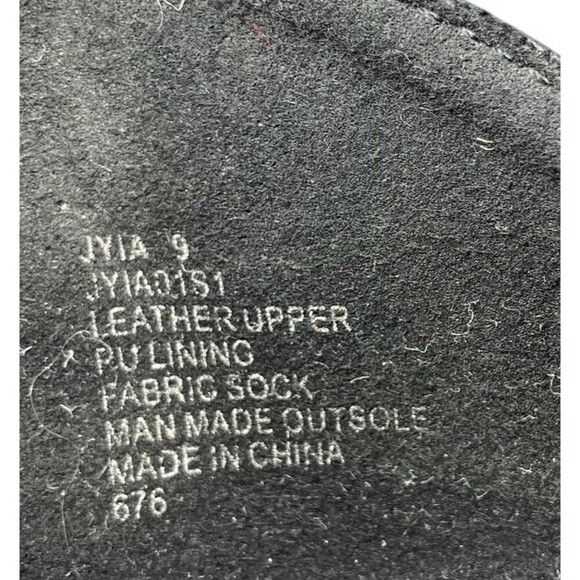 Steve Madden Heels Women's Size 9 Black Wedge Sandals Leather Jyia - Picture 10 of 10